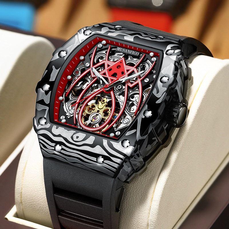 Sportliche, automatische Herrenuhr mit Leuchtzeigern – Ansicht 2