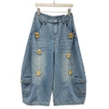 Loose-Fit Workwear Jeans mit Metallschnalle