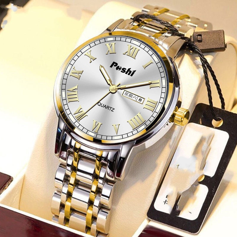 Herrenuhr Stahlband, Leuchtend, Wasserdicht – Bild 4 | LuxeStyle