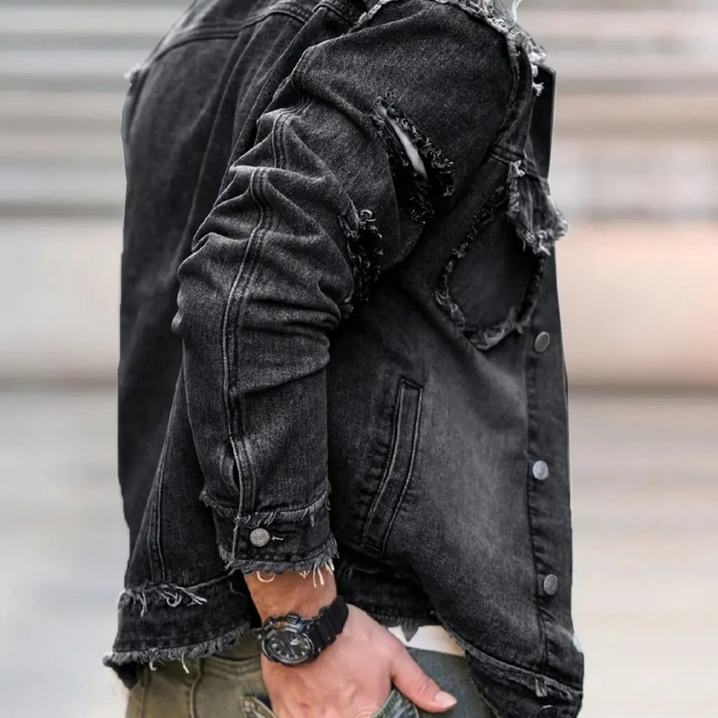 Gut sitzende Jeansjacke für Herren – Y031S – Ansicht 6