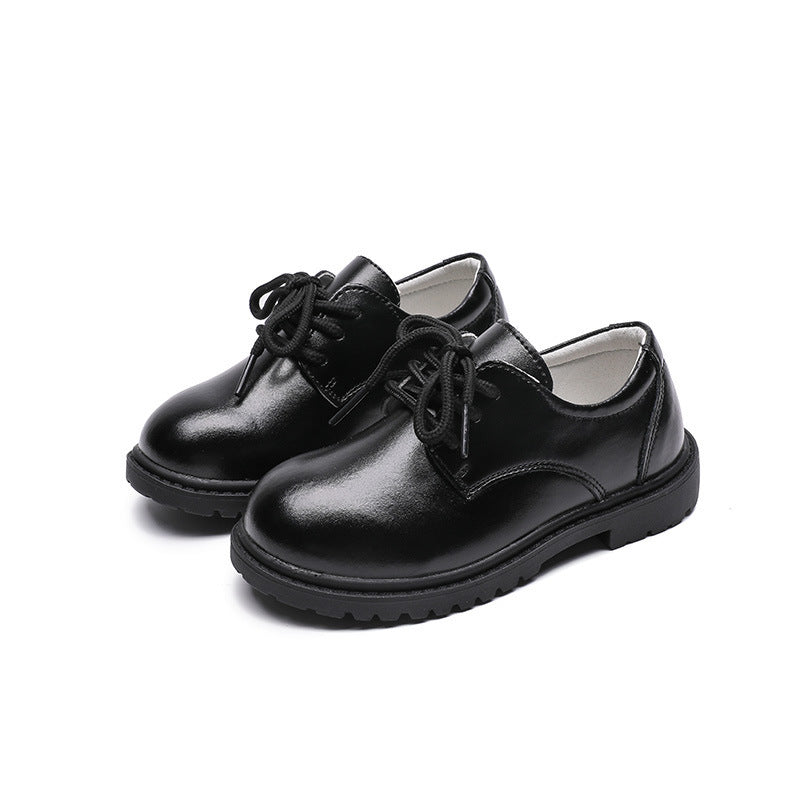 Kinder-Herbstschuhe, Schwarzleder
