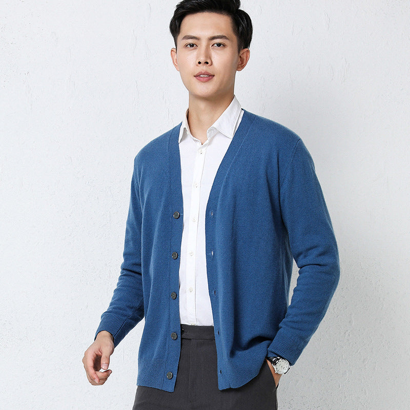 Herren-Strickjacke Langarm
