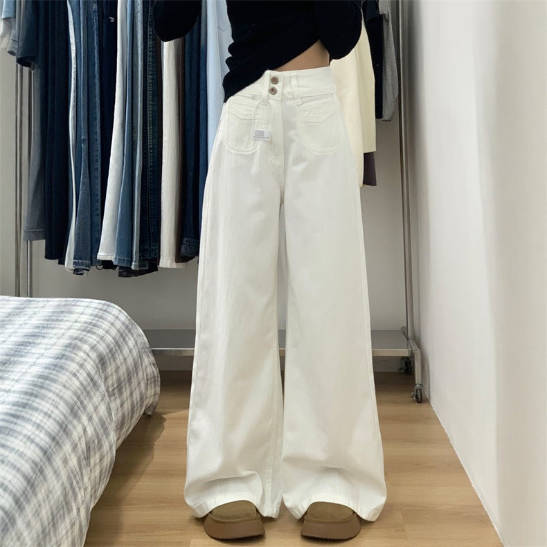 High-Waist Jeans mit weitem Bein – Ansicht 2