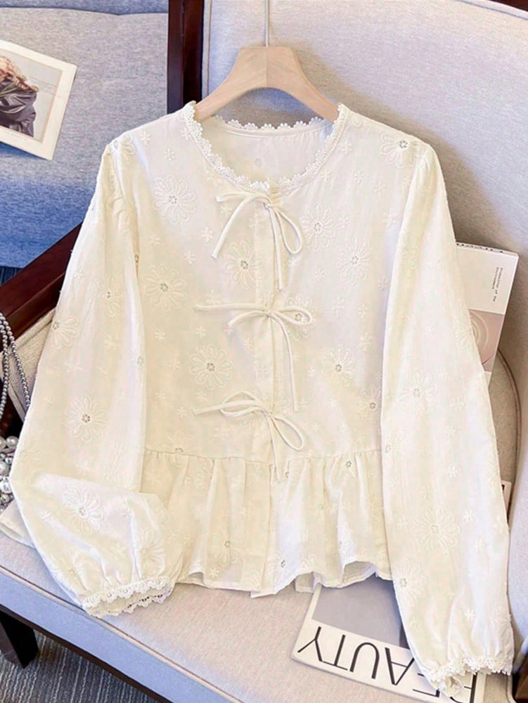 Damenbluse mit langen Ärmeln – Bild 3 | LuxeStyle