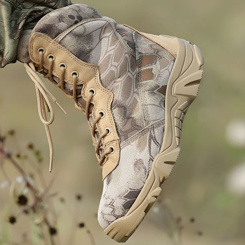 Camo-Python-Stiefel