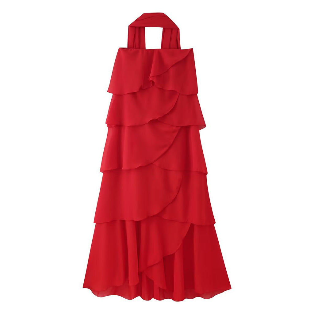 Elegantes Rüschenkleid