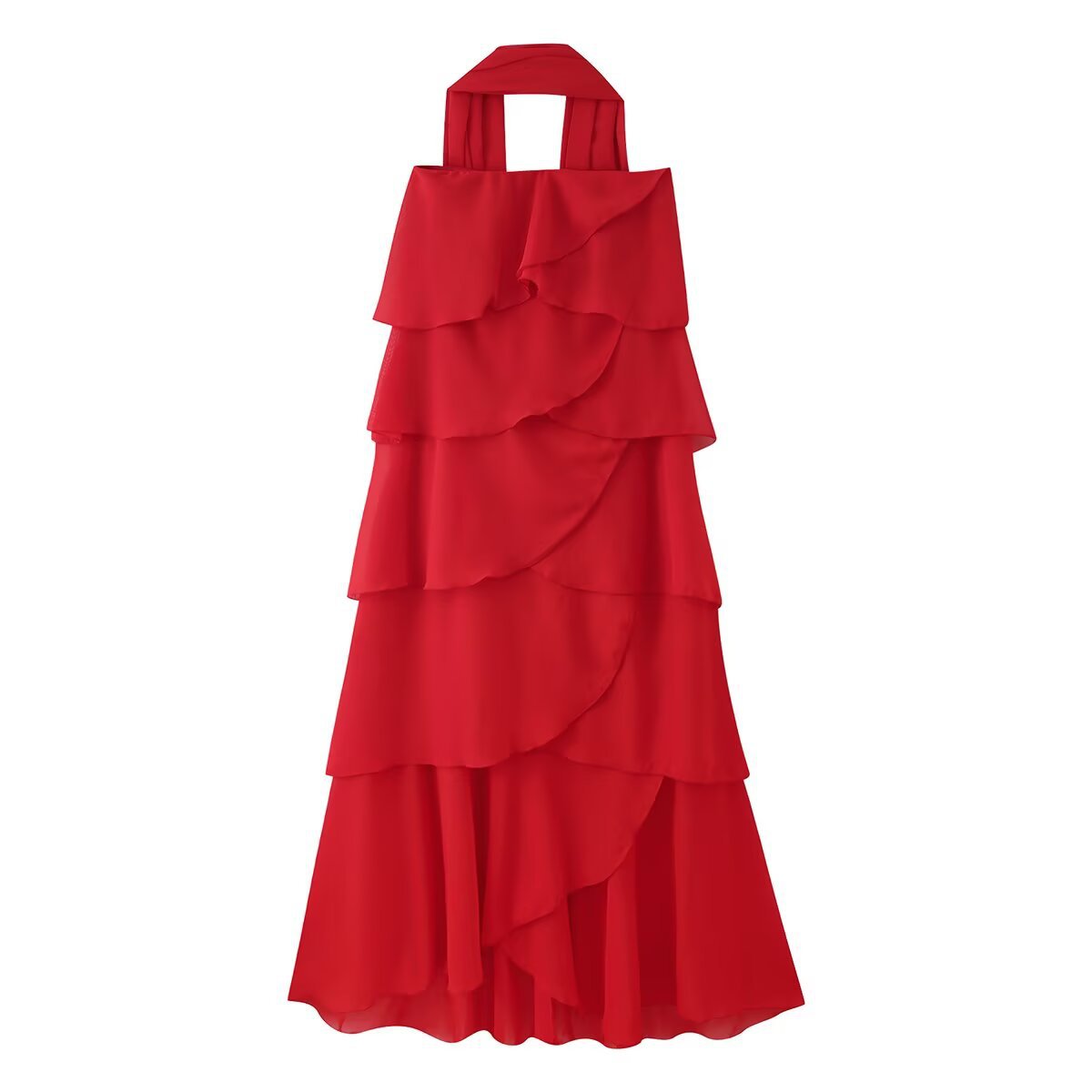 Elegantes Rüschenkleid