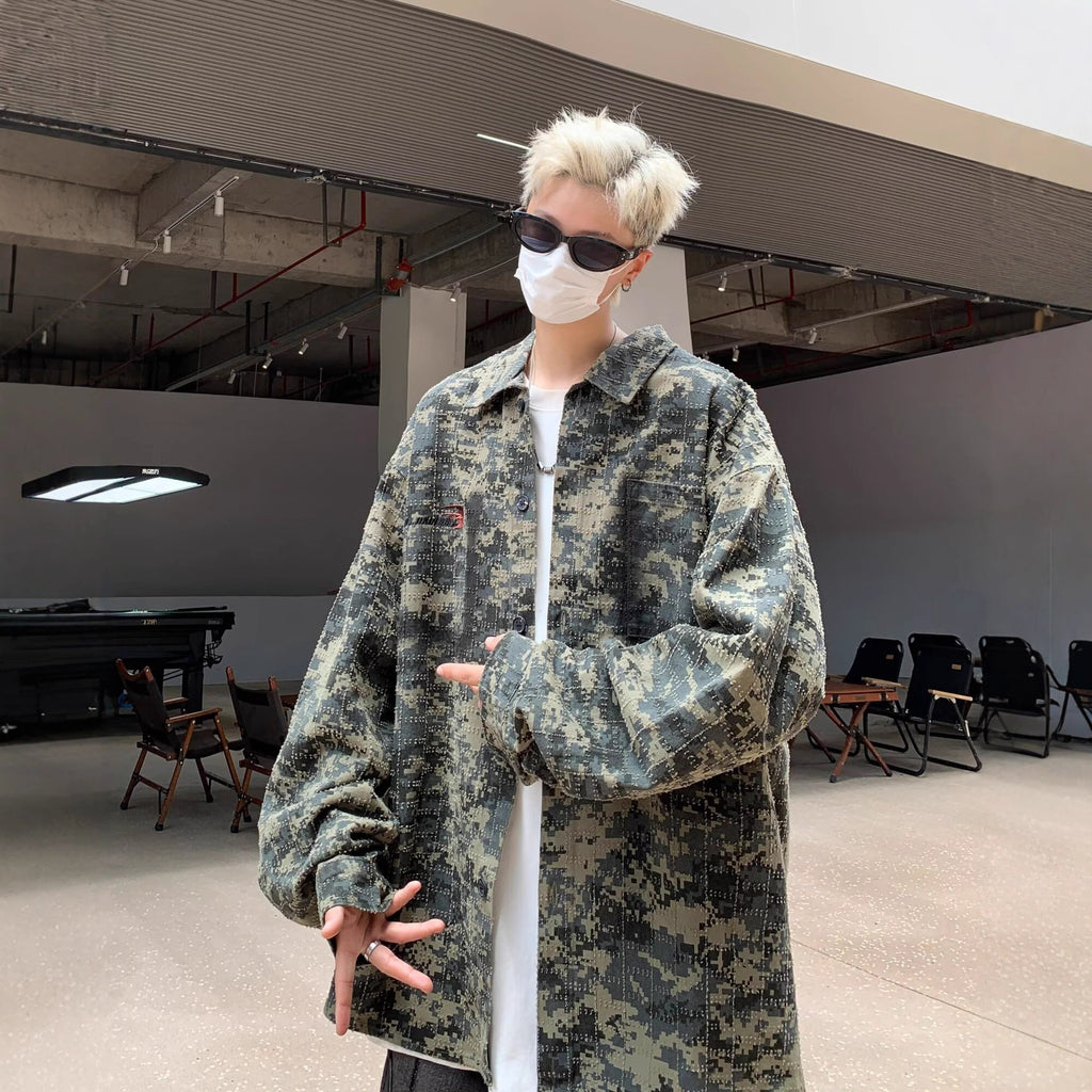 Vintage Camouflage Hemd für Herren | LuxeStyle