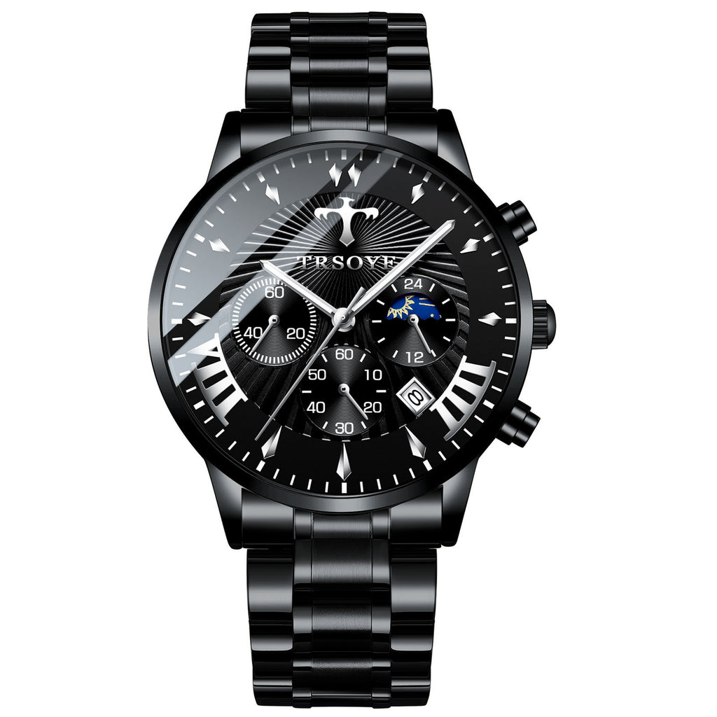 Business Quartz Herrenarmbanduhr – Luminisch, wasserdicht, 42 mm – Bild 6 | LuxeStyle