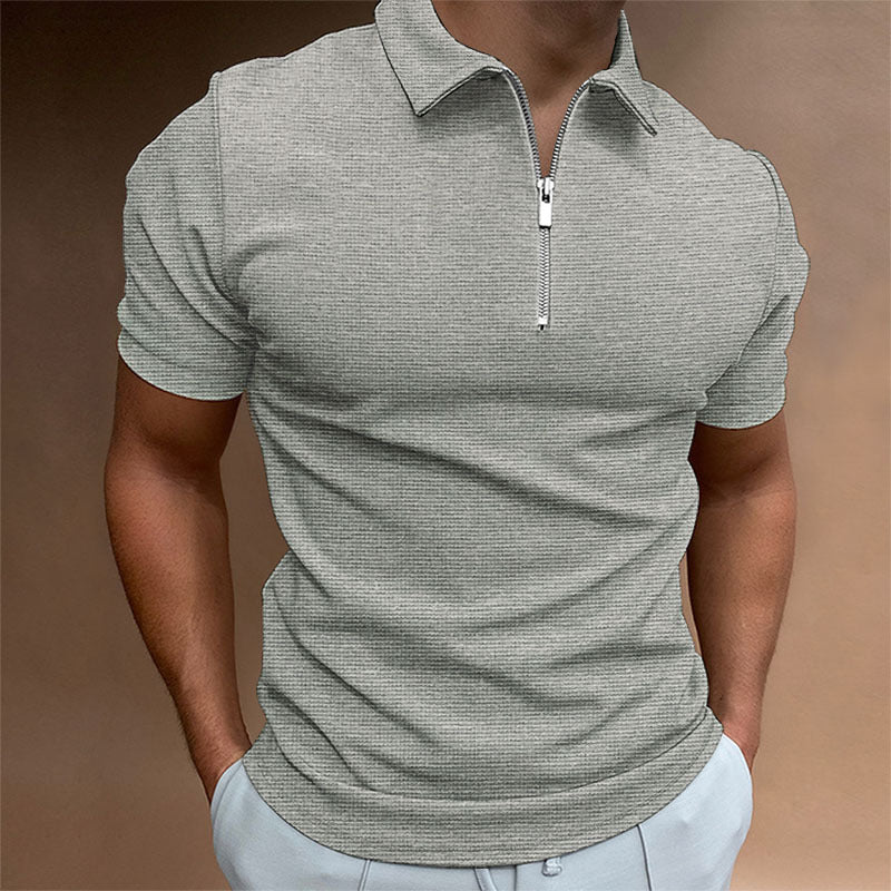Sport-T-Shirt mit Reissverschluss – Bild 1 | LuxeStyle