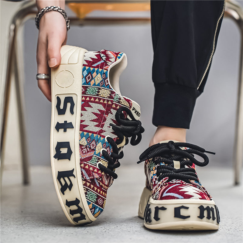 Ethnische Grid Plattform Herrenschuhe – Bild 7 | LuxeStyle