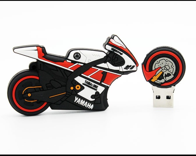 Motorrad USB-Stick im Cartoon-Design