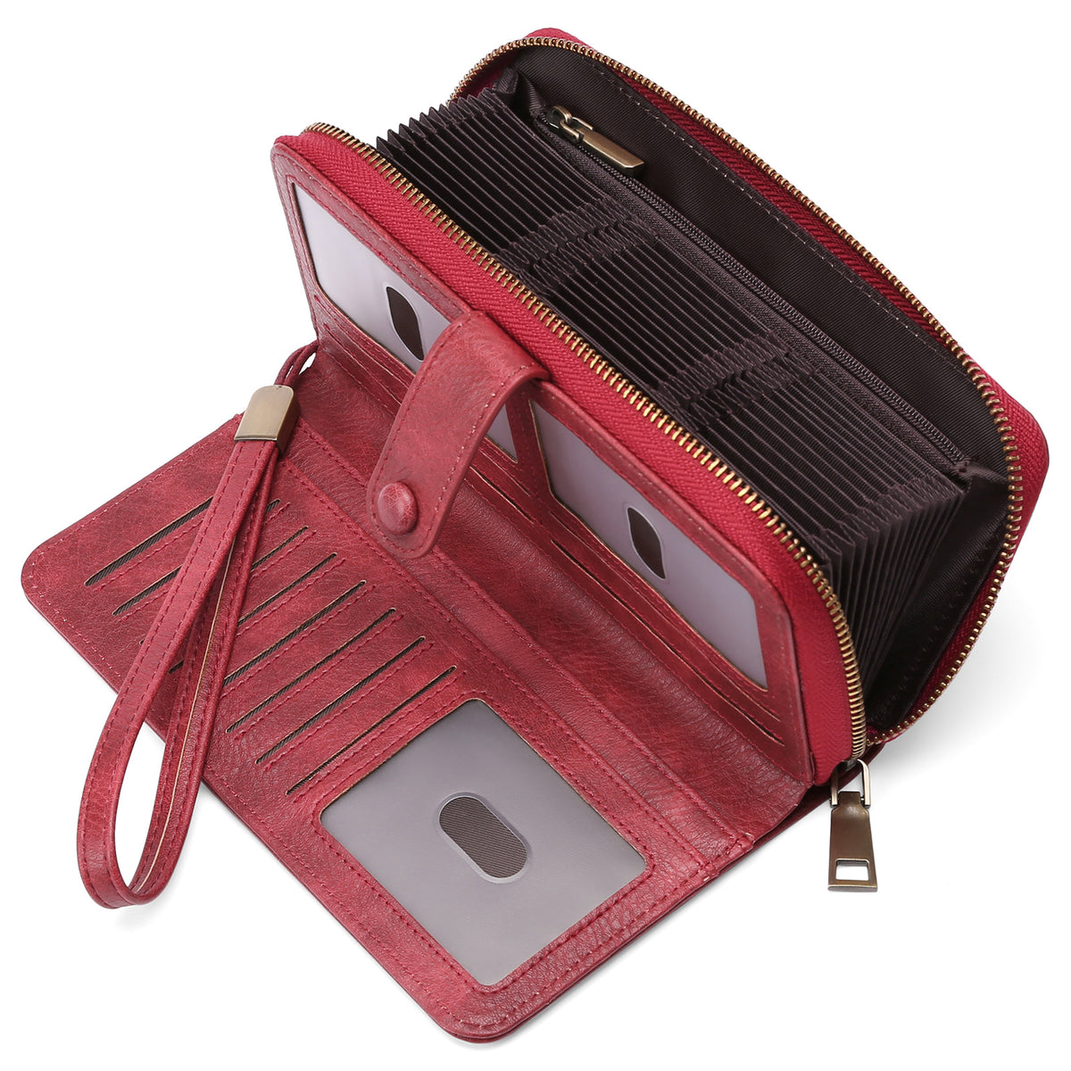 Erweiterbarer Kartenhalter Damen Langwallet – Bild 4 | LuxeStyle