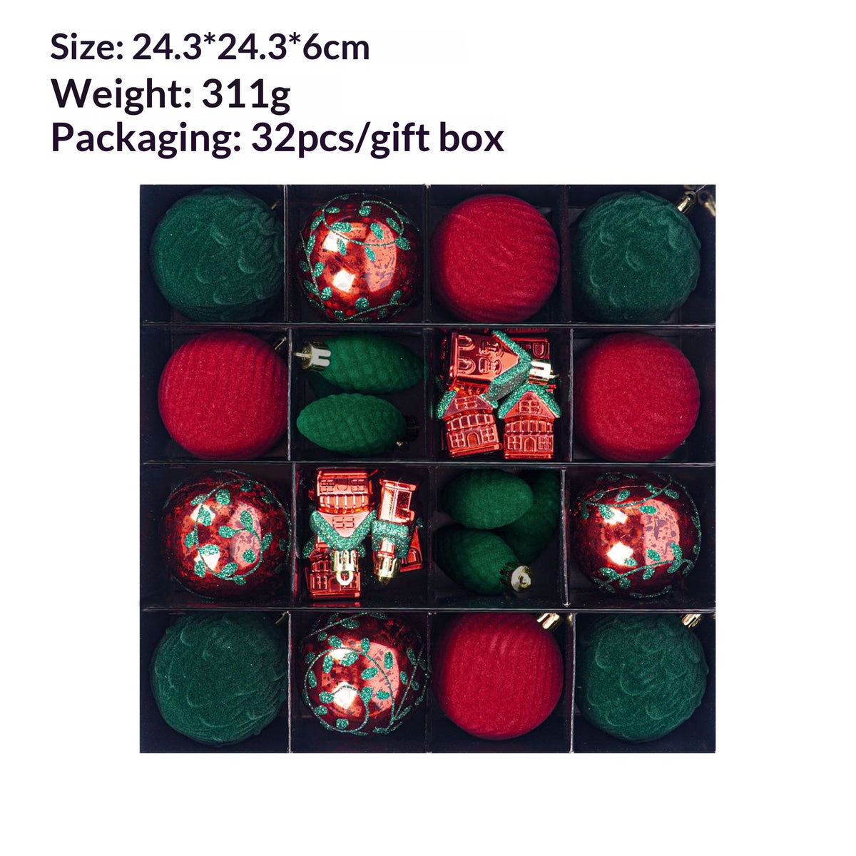 Weihnachtsbaumkugeln im Wald-Stil – 32er-Set – Bild 5 | LuxeStyle