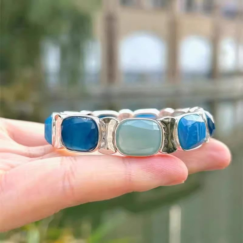 Retro Armband mit blauem Saphir – Bild 5 | LuxeStyle