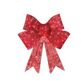 Lichterknoten aus Satin – roter Weihnachtsbogen | LuxeStyle
