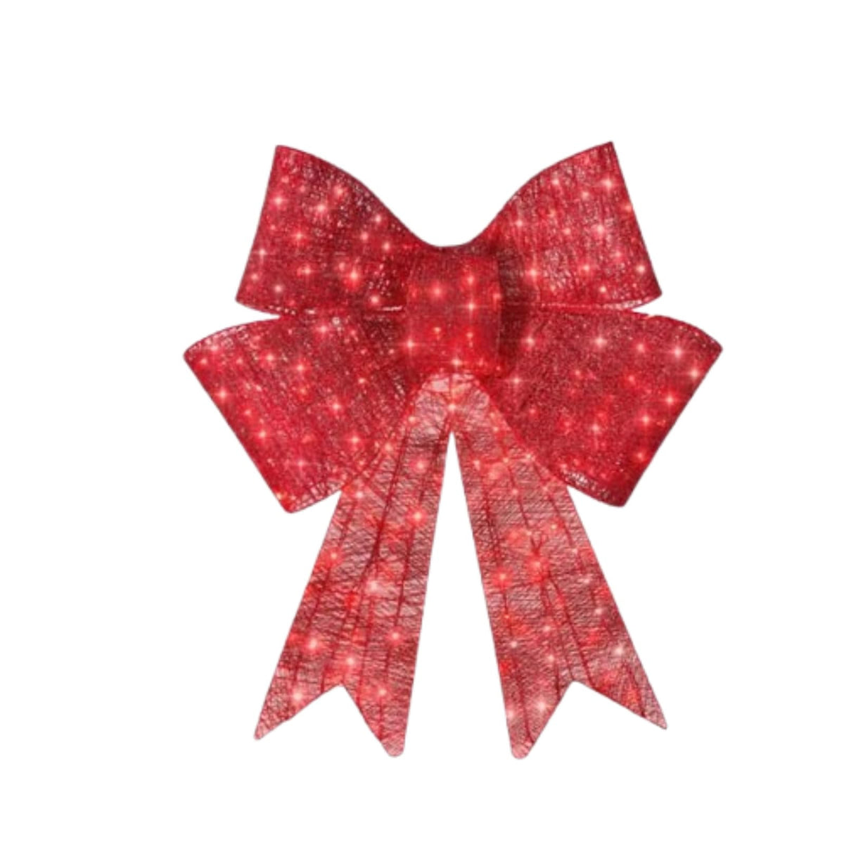 Lichterknoten aus Satin – roter Weihnachtsbogen | LuxeStyle