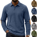 Herren Corduroy Sweatshirt mit Knopfleiste