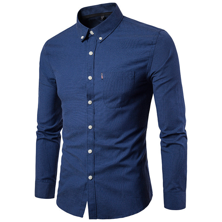 Slim-Fit Langarmhemd für Herren