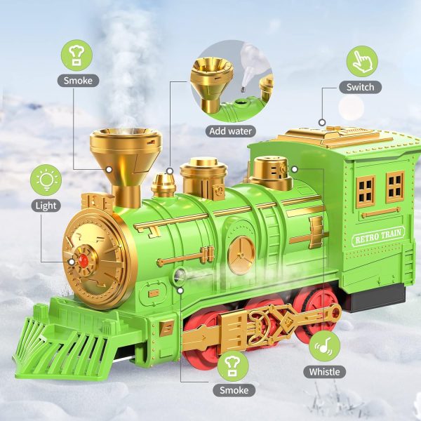 Klassische Eisenbahn mit Licht & Musik