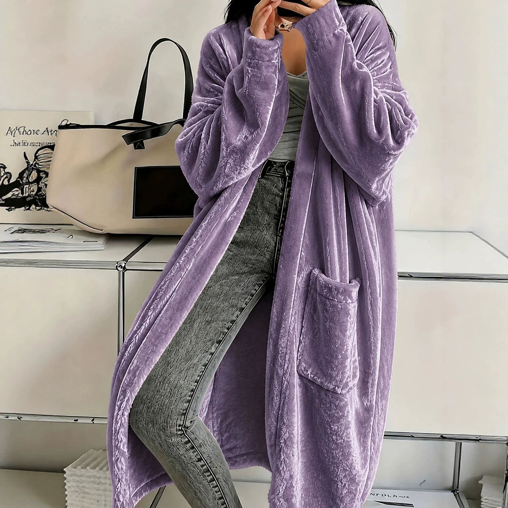 Langer Damen-Mantel im Casual-Look