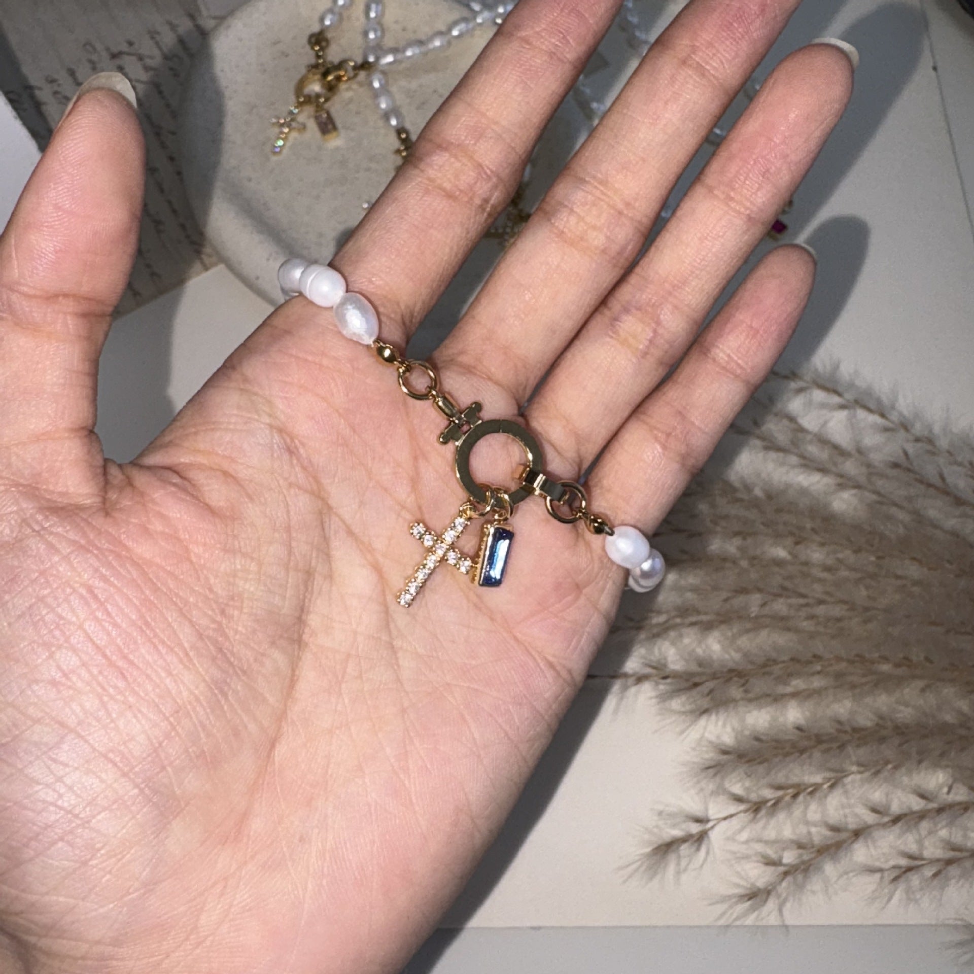 Geburtsstein-Armband mit Süsswasserperle