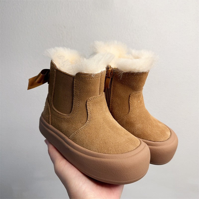 Kinder Winterstiefel mit Fell