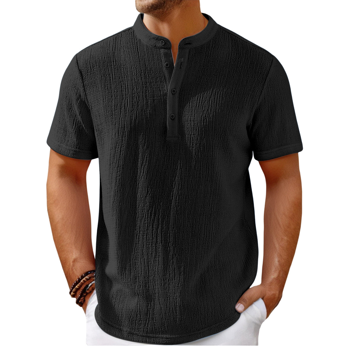 Herren Leinenhemd gestreift – Bild 7 | LuxeStyle