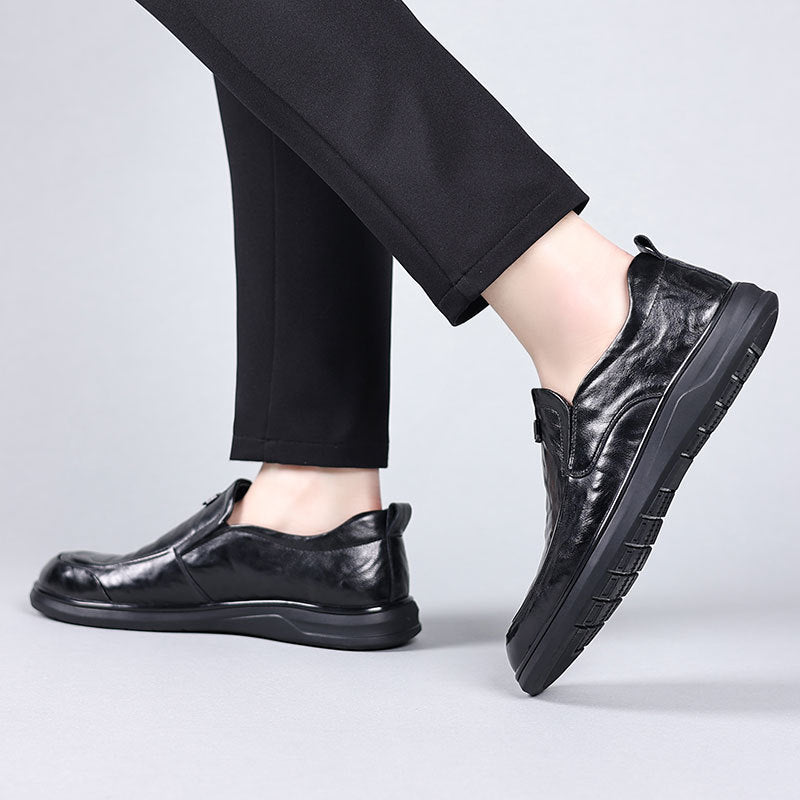 Business-Casual Slipper aus Vollnarbenleder