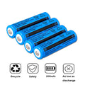 4er-Set 18650 Li-ion Akkus, 3000mAh