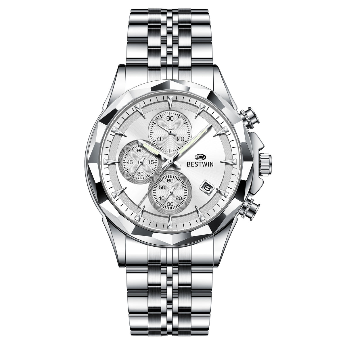 Personalisierte leuchtende Sechs-Hand-Uhr für Herren – Bild 9 | LuxeStyle