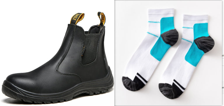 Leder Sicherheitsstiefel Schwarz – Bild 6 | LuxeStyle