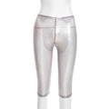 Figurbetonte Capri-Hose mit Patchwork – Ansicht 2