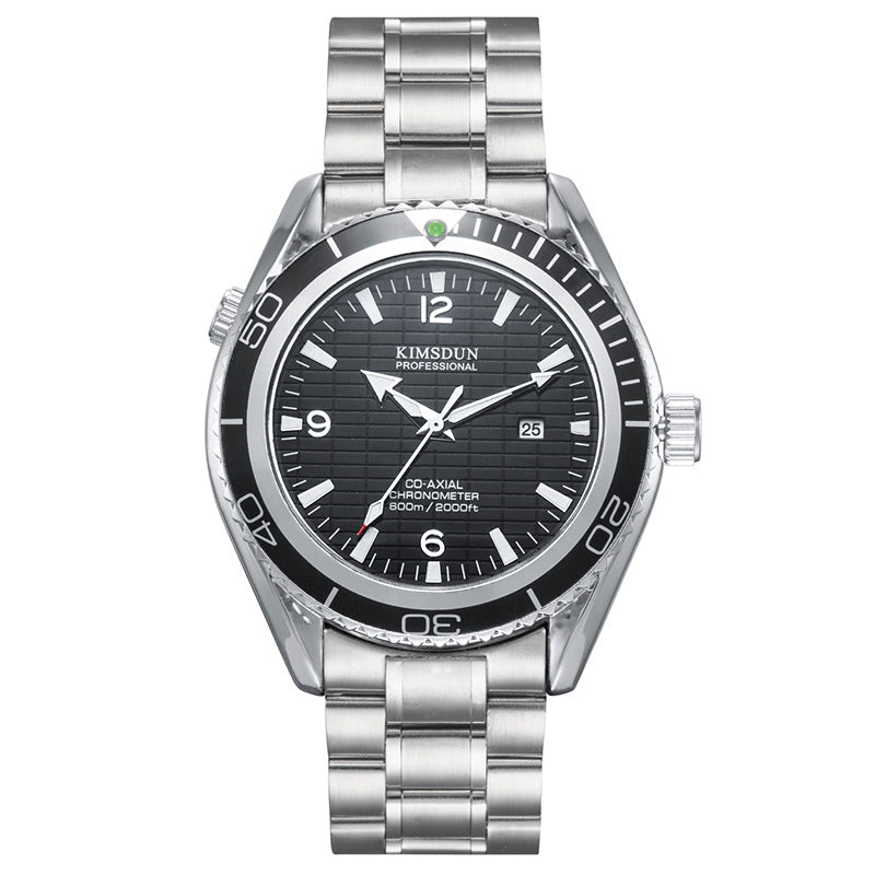 Quarz-Edelstahl-Uhr mit Kalenderfunktion – Bild 5 | LuxeStyle