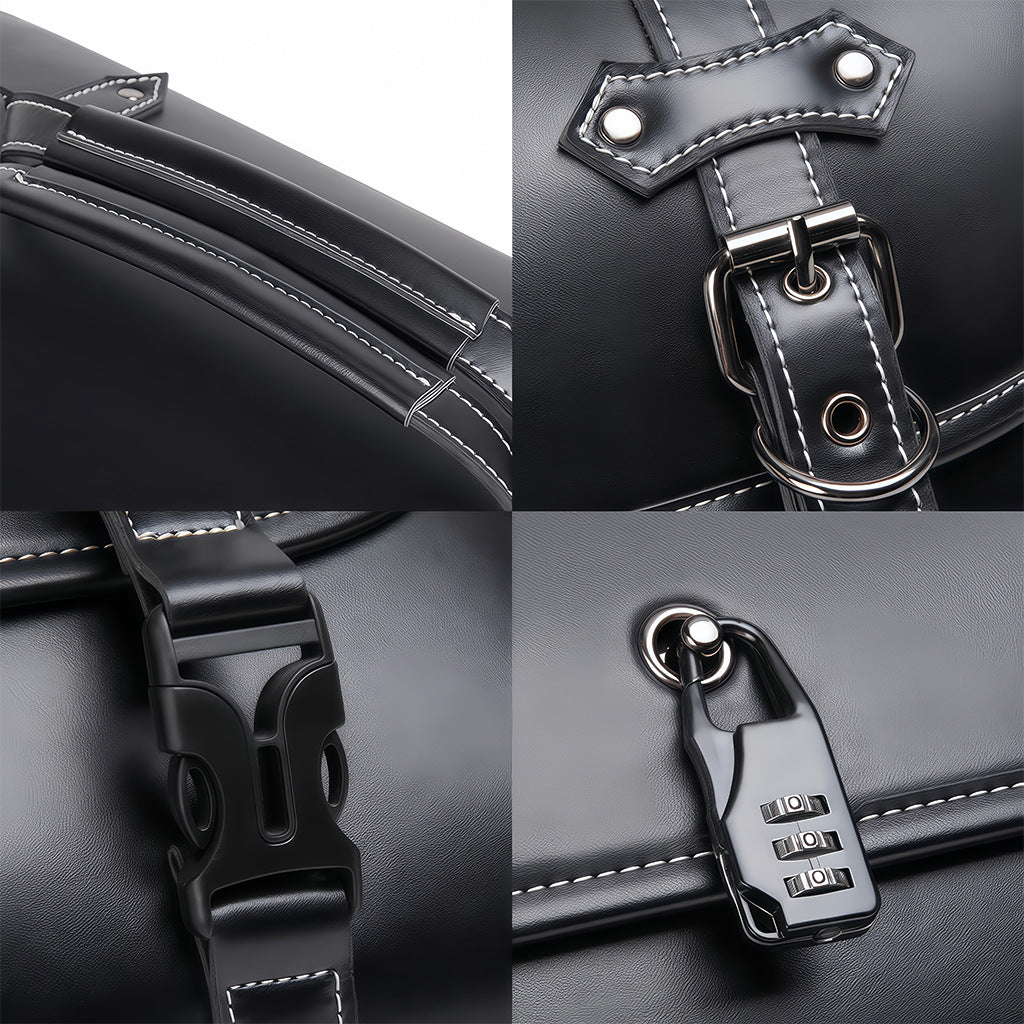 Motorrad-Seitentasche mit Zahlenschloss | LuxeStyle
