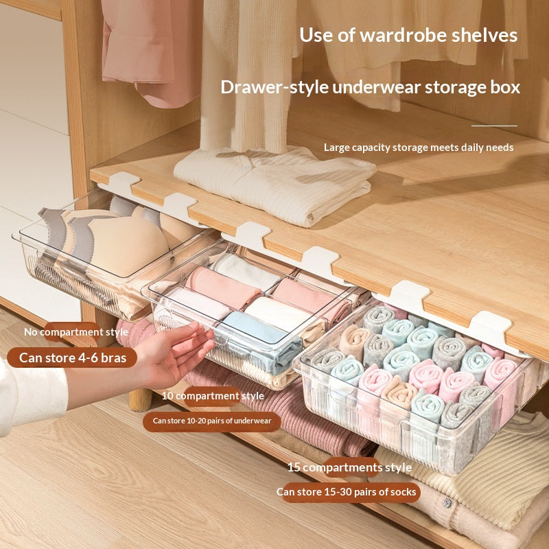 Transparenter Organizer für Schubladen