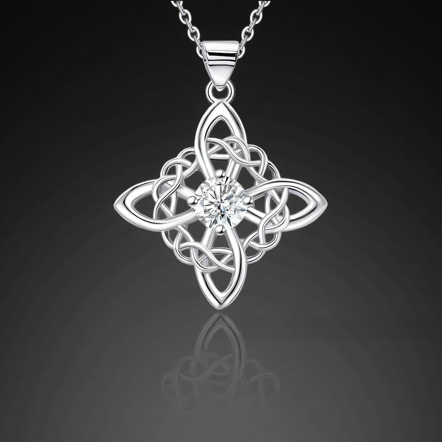 Keltischer Knoten Anhänger aus 925 Sterling Silber