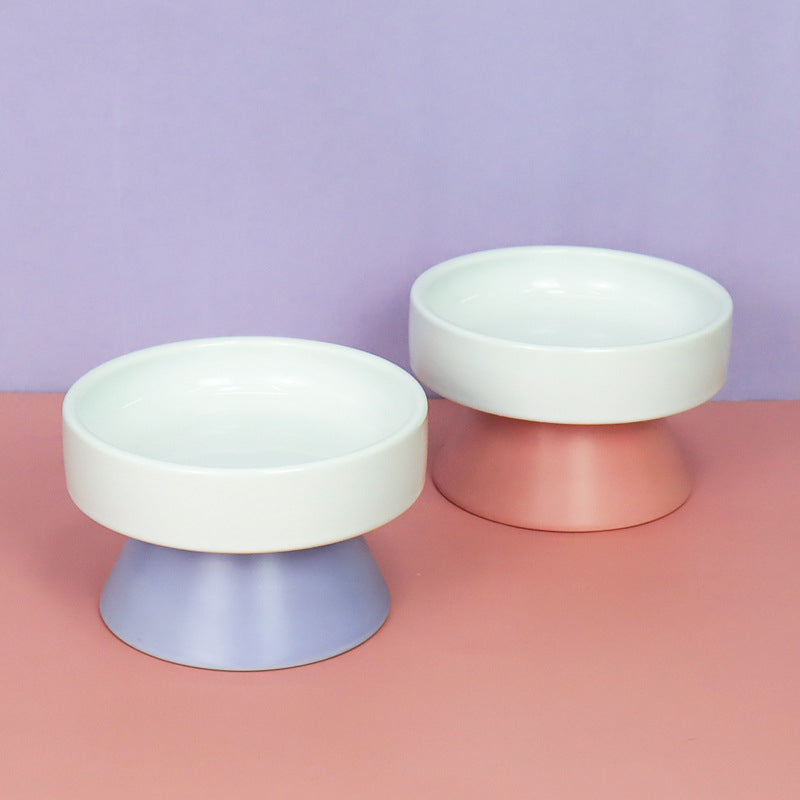 Keramik-Futternapf für Katzen · Pastell, erhöht | LuxeStyle