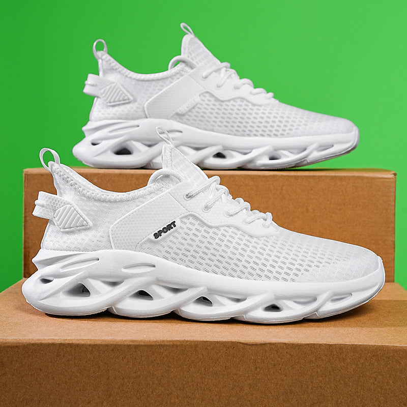 Sneaker mit Mesh-Obermaterial, flache Sohle – Bild 7 | LuxeStyle