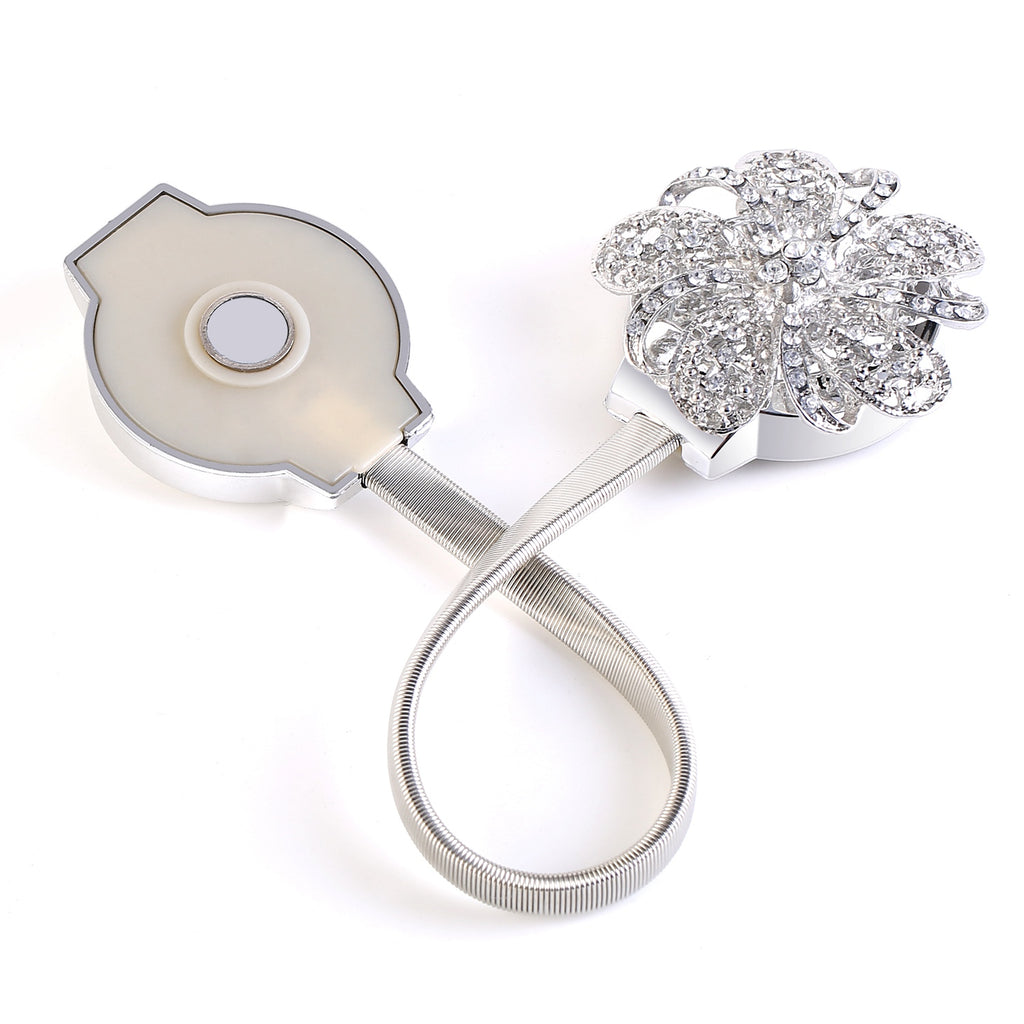 Magnetische Vorhang-Raffhalter mit Blumenmuster (2er-Set)