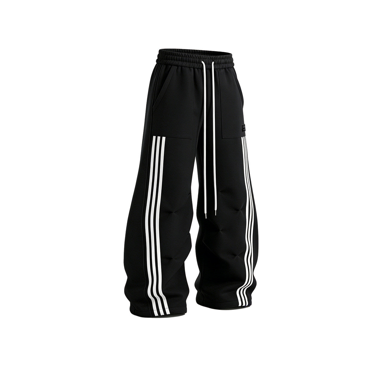 Retro Sport-Casual Gestreifte Jacke und Weitbein-Hose