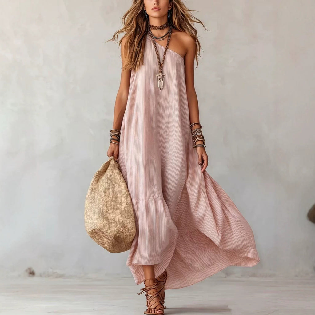 Sommerkleid mit Off-Shoulder-Ausschnitt – Bild 3 | LuxeStyle