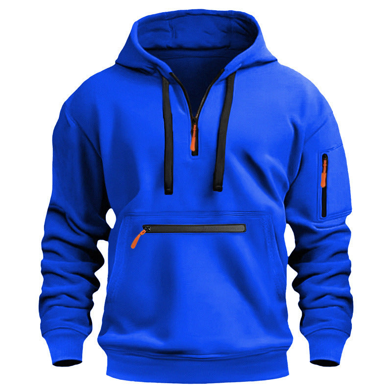 Wasserdichter Kapuzenpullover mit Reissverschluss