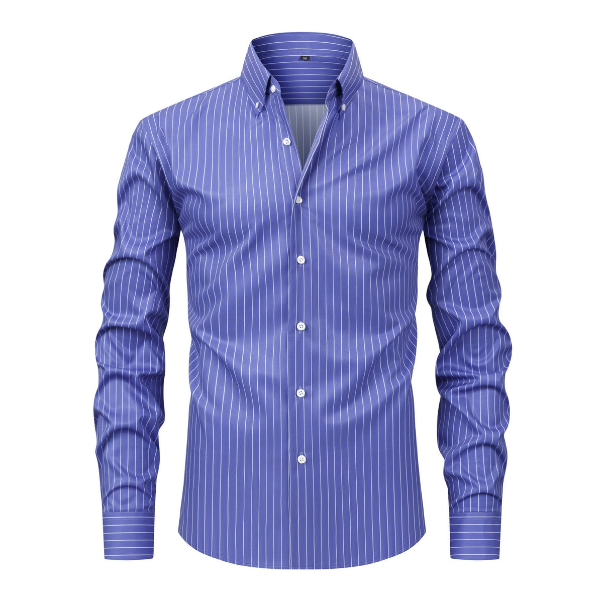 Herren Hemd gestreift mit Revers und langen Ärmeln – Bild 13 | LuxeStyle