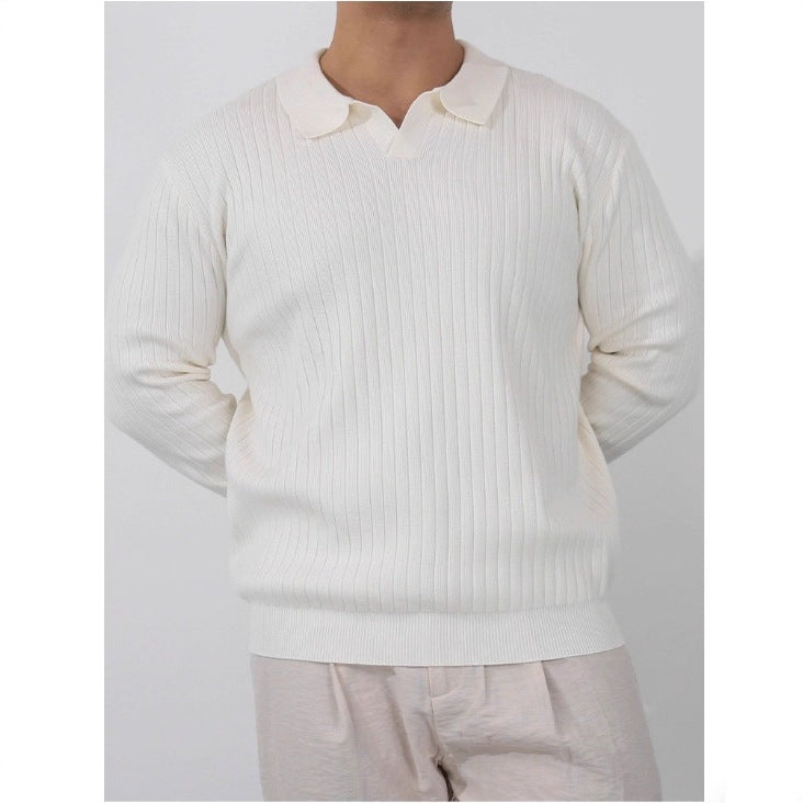 Gerippter Rollkragenpullover im American Style – Ansicht 2