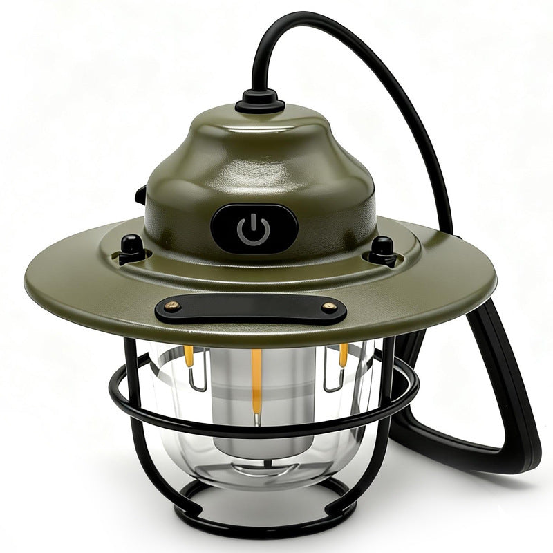 Camping-Lampe mit Tannenzapfen-Atmosphäre – Bild 2 | LuxeStyle