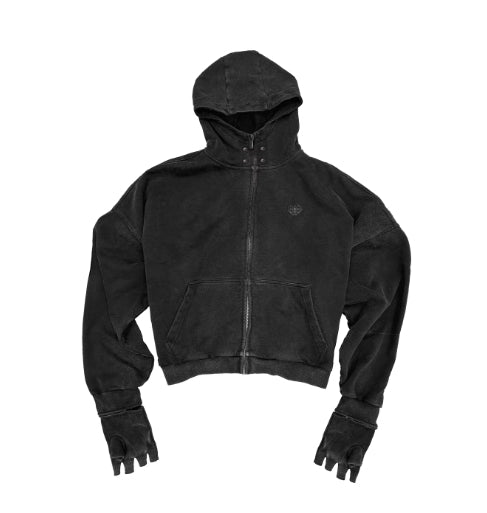 Kapuzenpullover mit Boxhandschuh-Stickerei – Bild 5 | LuxeStyle