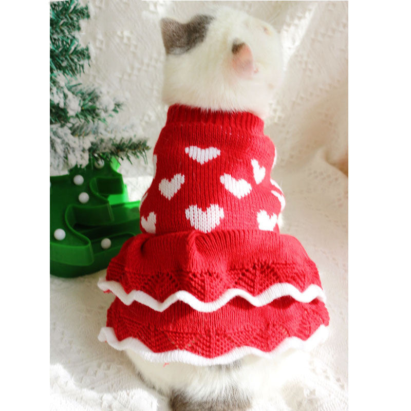 Roter Prinzessinnenpullover für Hunde – Bild 4 | LuxeStyle