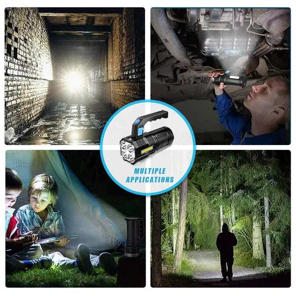 Superheller LED Handscheinwerfer mit USB-Ladefunktion