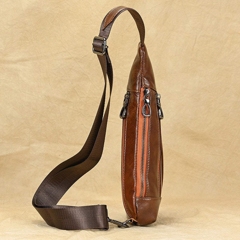 Herren Schultertasche aus echtem Leder – Bild 4 | LuxeStyle
